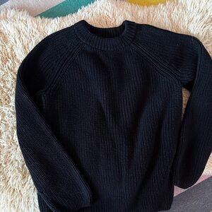 Jenni Kayne Classic Black Fisherman Sweater